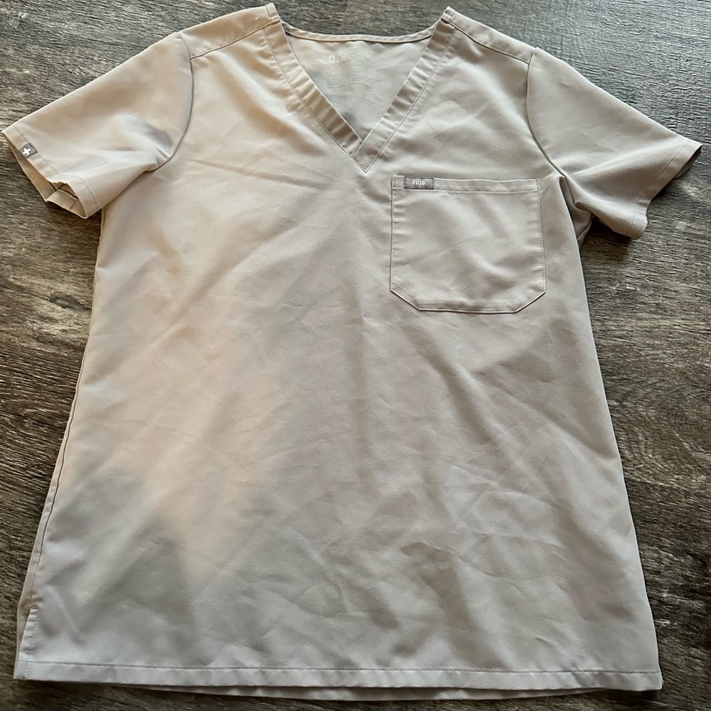Figs one pocket scrub top in limited edition slate color